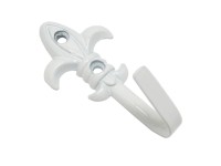 Gardinia Dekoratívny háčik model ľalia 5,5 cm biely