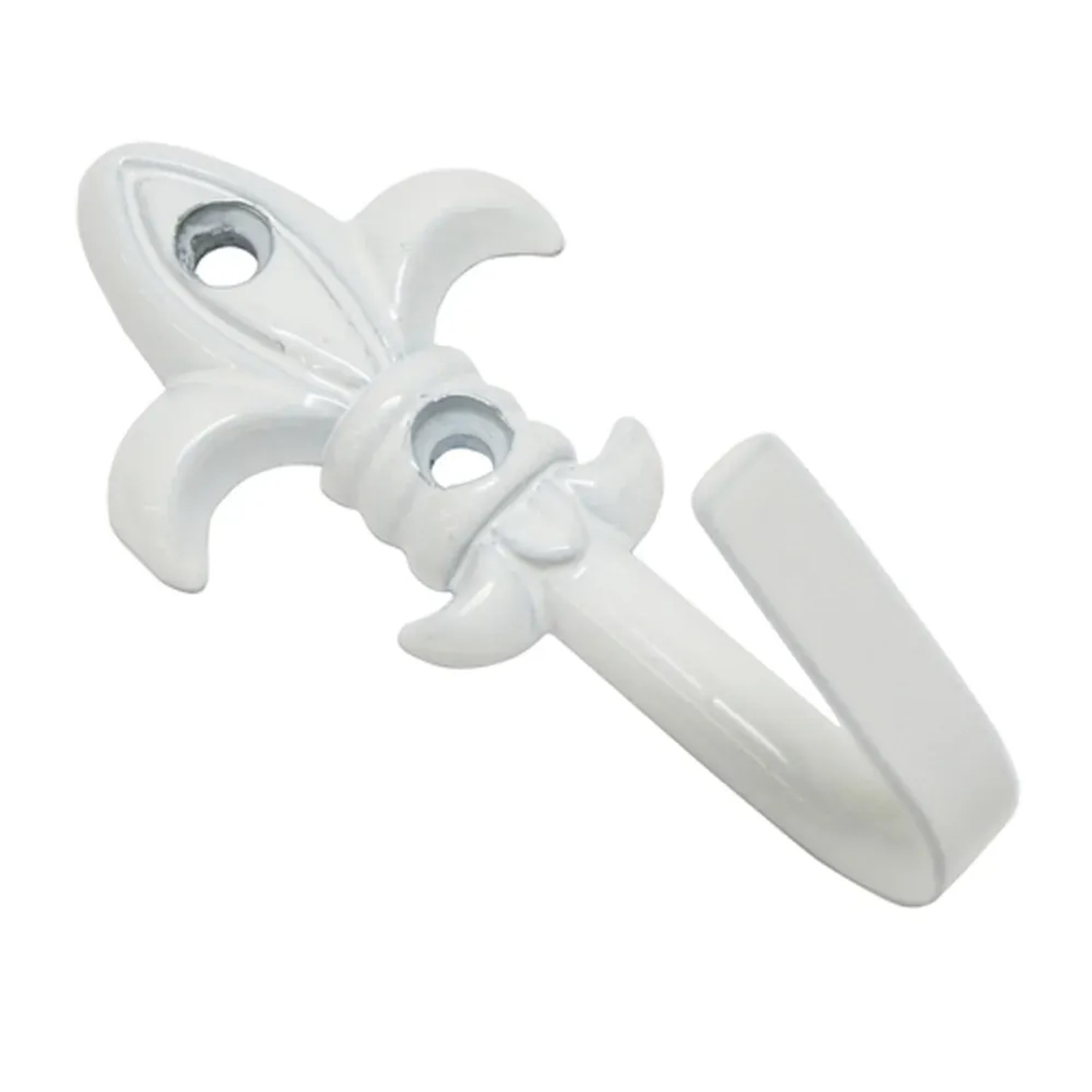 E-shop Gardinia Dekoratívny háčik model ľalia 5,5 cm biely