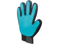 Jollypaw Vyčesávacia rukavica na srsť TPR čierno-modrá 16 x 24 cm