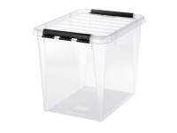 SmartStore Skladovací box Classic s vekom, transparentný, 39 x 50 x 41 cm, 52 l
