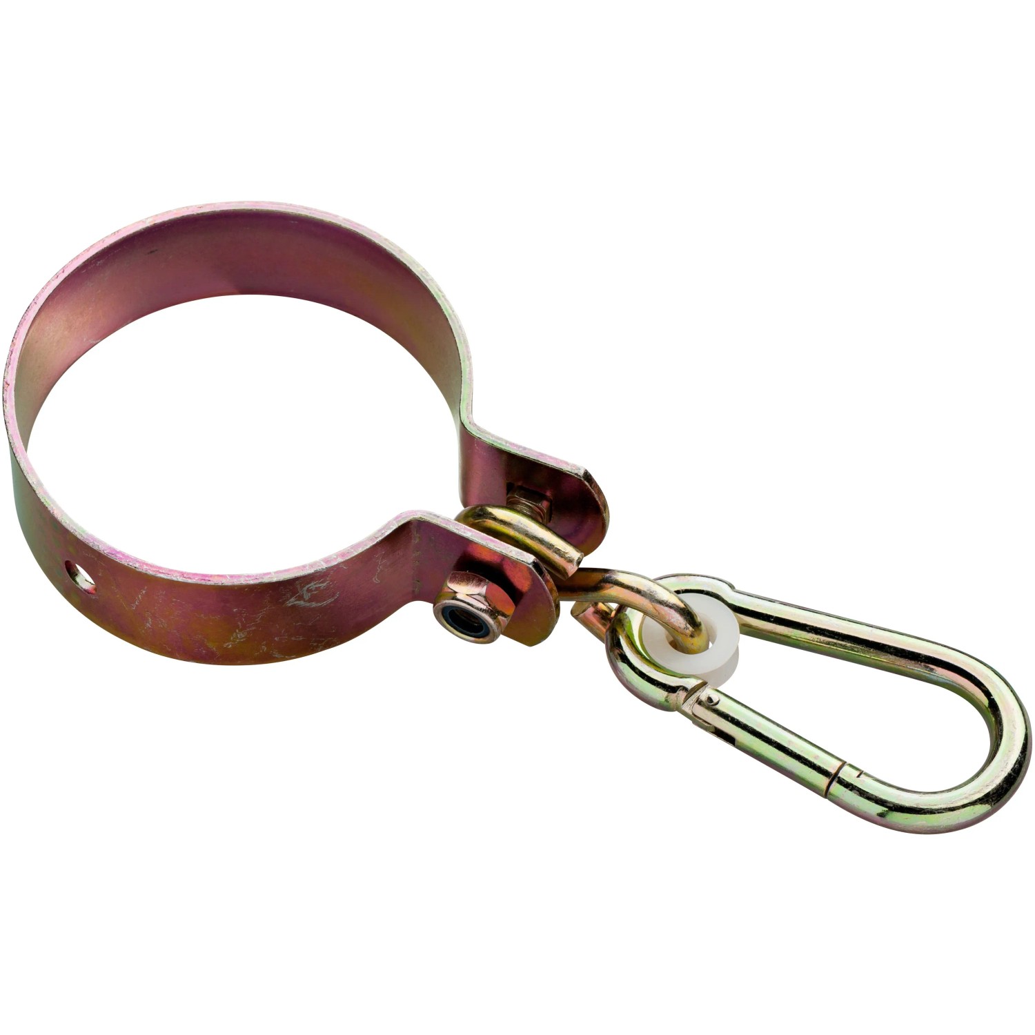 E-shop SwingKing Hojdačkový hák s karabínou pre guľatinu žltý, pr. 10 cm
