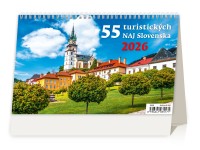 Helma 365 Stolový kalendár 55 turistických NAJ Slovensko 2026