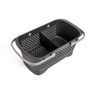 Plastia Košík na zber s vekom antracitový 47,5 x 27,2 x 23,4 cm