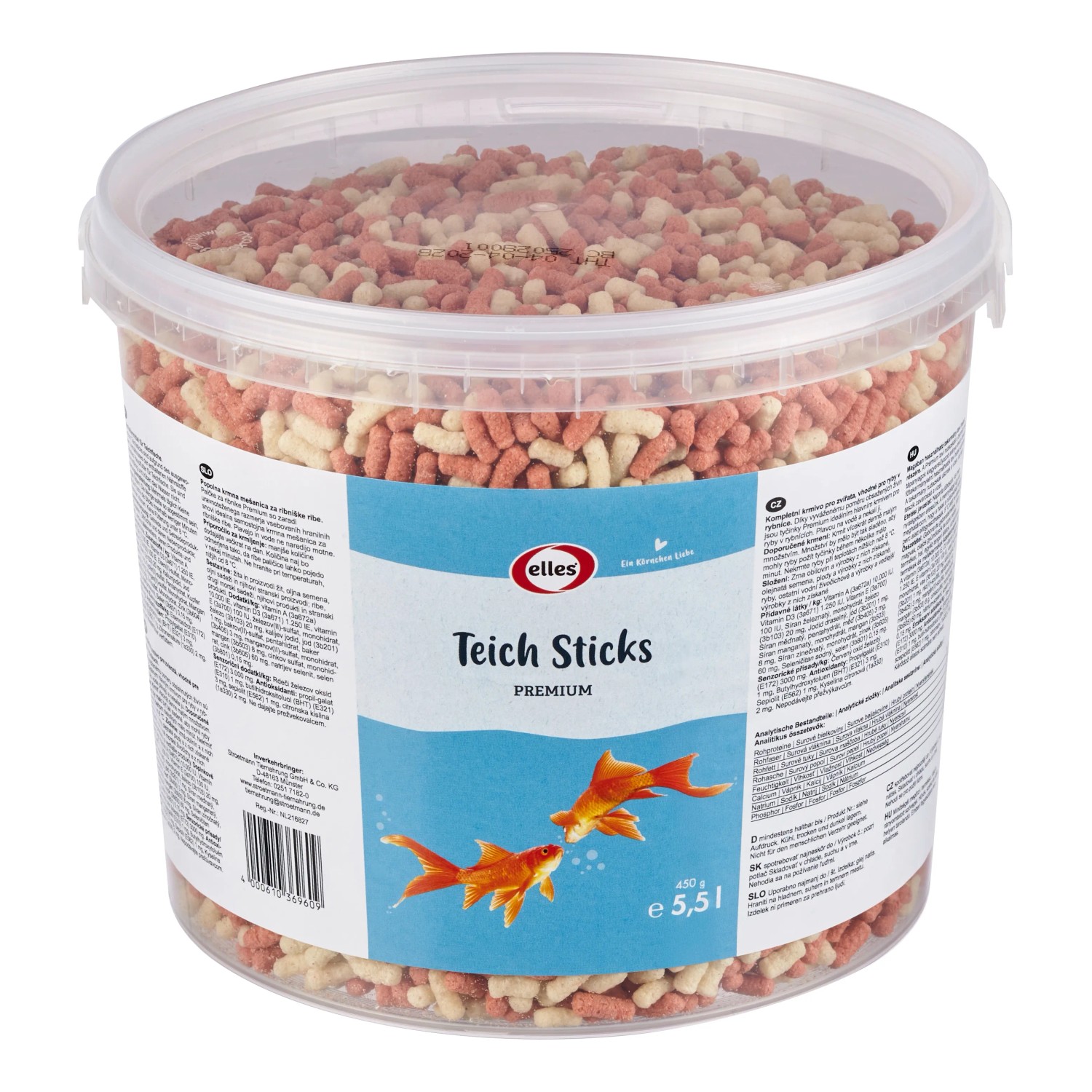 E-shop elles Premium Granulované krmivo pre jazerné ryby 5,5 l