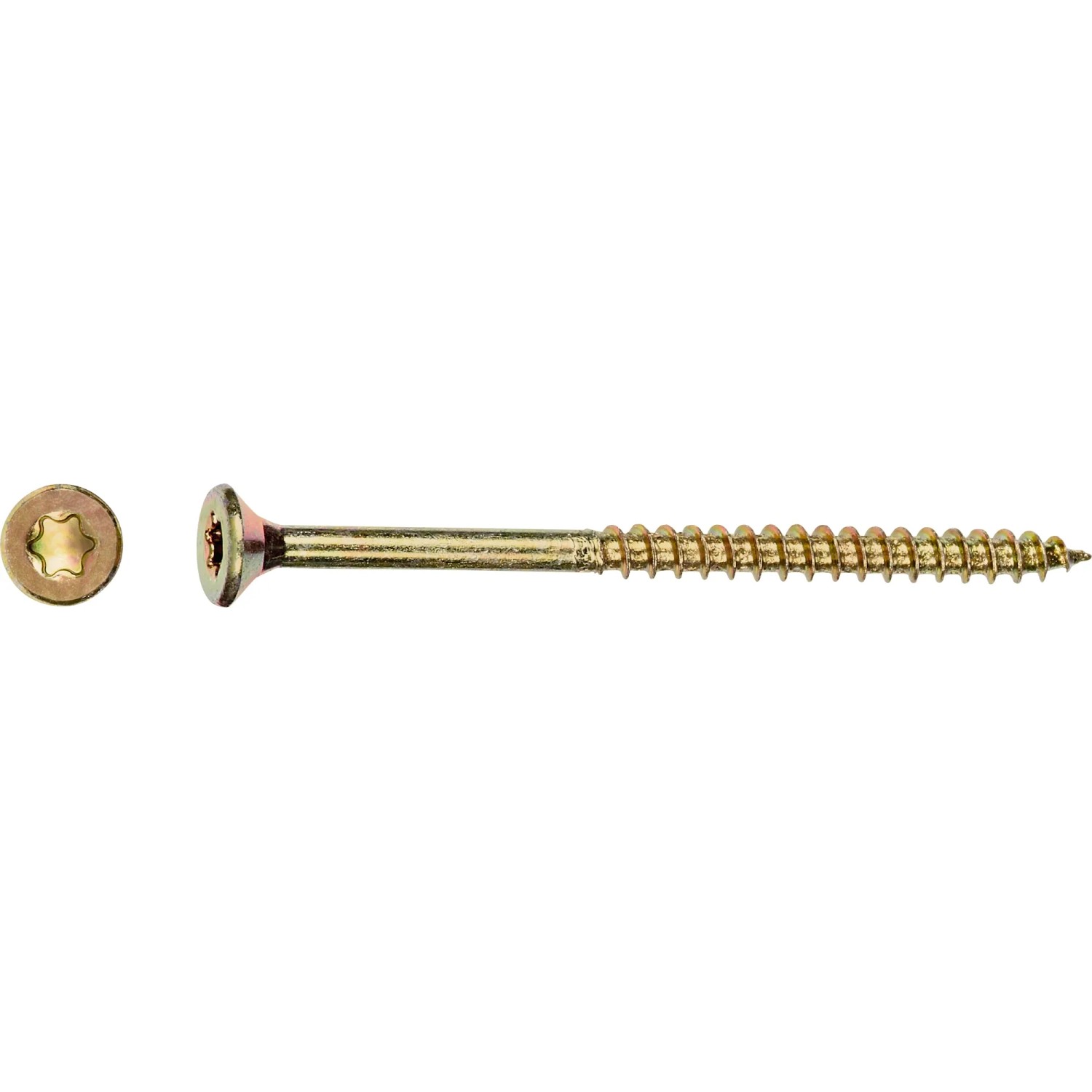 E-shop Uni skrutky so zápustnou hlavou TX25 čiastočný závit žlto pozink. 5x60 mm, 200ks