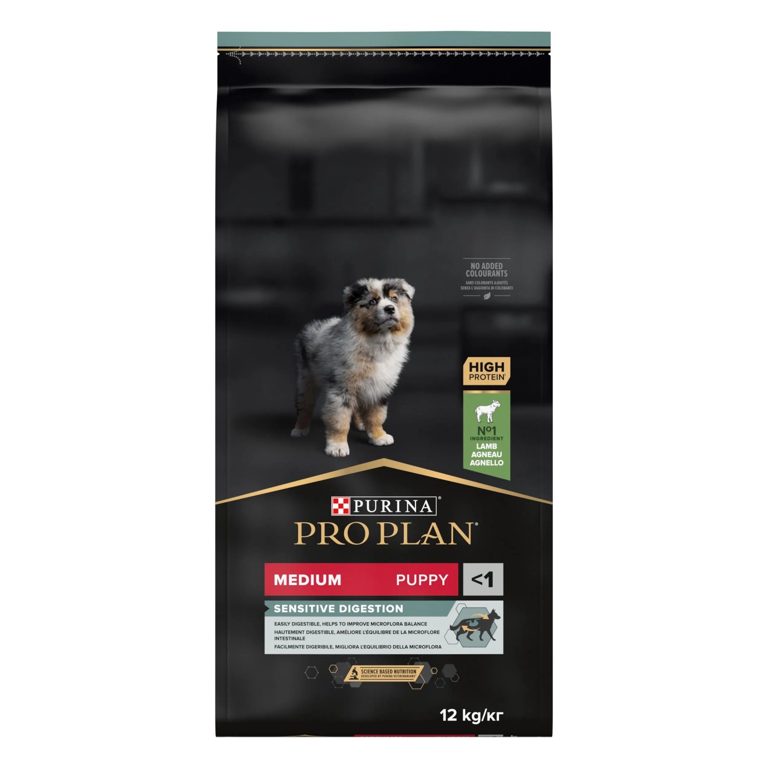 E-shop PRE PLAN Granule pre šteňatá Puppy Medium Sensitive Digestion jahňacie, 12 kg