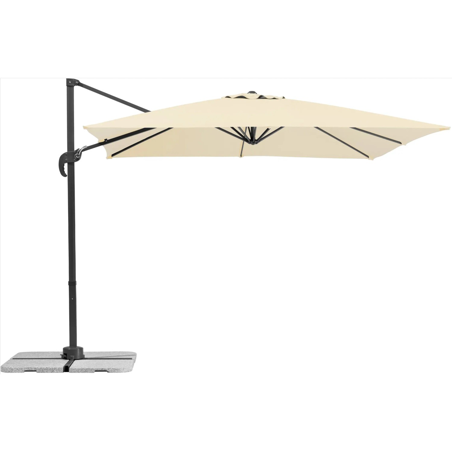 E-shop Schneider Slnečník Rhodos Junior prírodný 270 x 270 cm