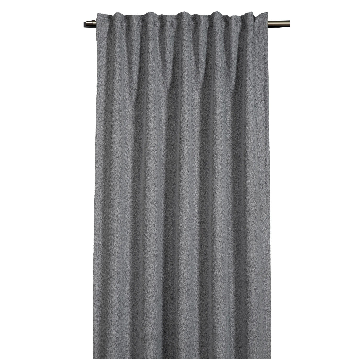 E-shop Sehlbach Záves so skrytými pútkami Blackout Elegance, striebrosivý, 245 x 140 cm
