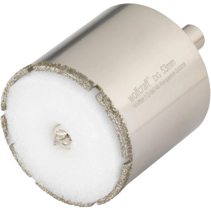 Wolfcraft Diamantová dierovacia píla Ceramic pre aku skrutkovač priemer 53 mm