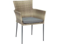 CMI Stohovacia stolička Watonga s podpier. rúk vrátane sedadla, antracit.,poly.