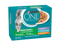 Purina ONE Kapsičky pre mačky Indoor teľacie, tuniak, kura v šťave 12x85 g