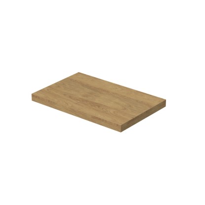 INTEDOOR Umývadlová doska BEE bez výrezu, š. 80 cm, dub Hickory