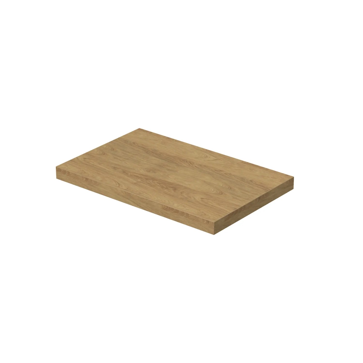 E-shop INTEDOOR Umývadlová doska BEE bez výrezu, š. 80 cm, dub Hickory