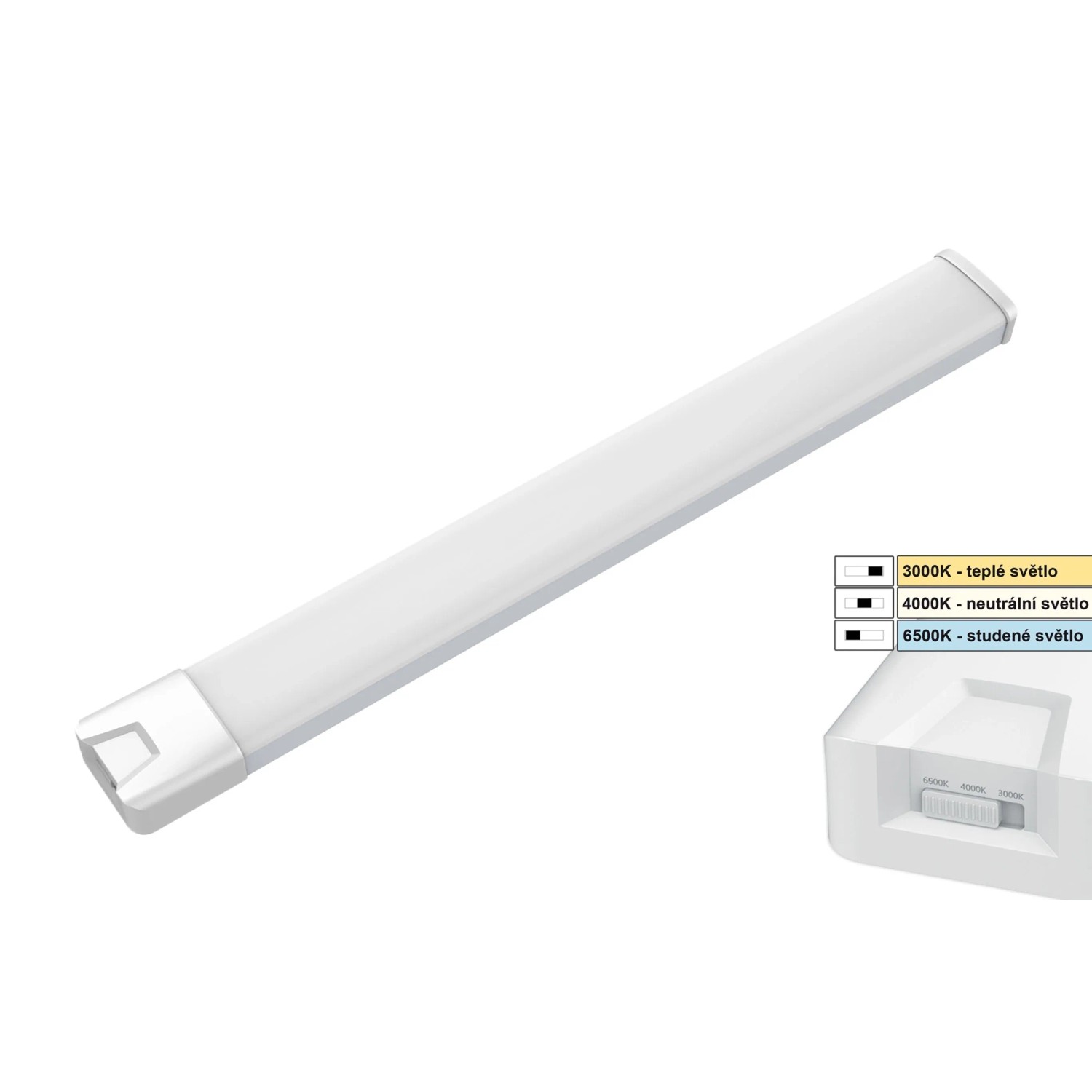 E-shop Top Light Podlinkové LED svietidlo ZSLux 60 CTT 20W 2700lm biela 60 x 7 x 3 cm