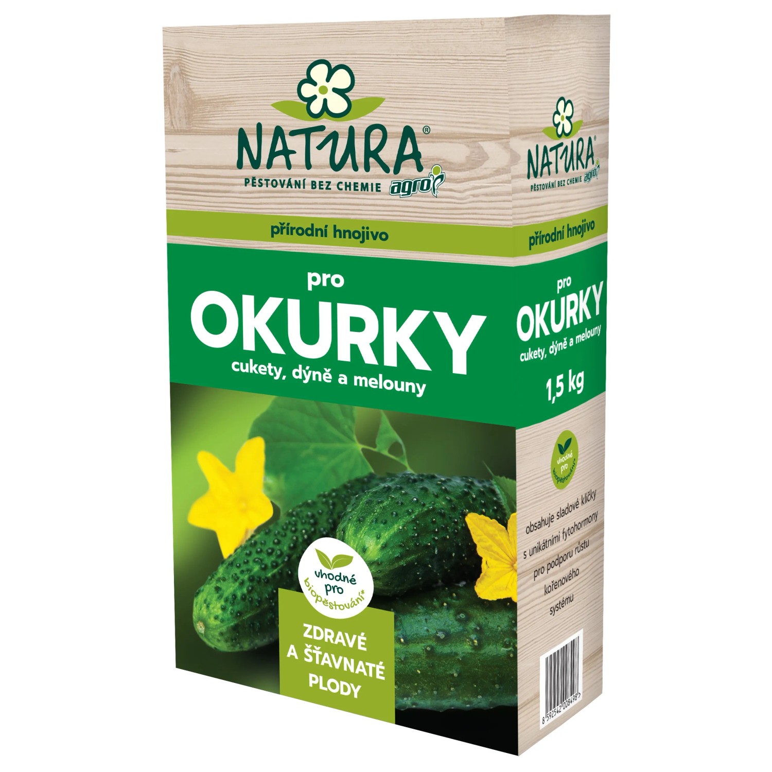 E-shop NATURA Prírodné hnojivo pre uhorky, cukety a tekvice a melóny 1,5 kg