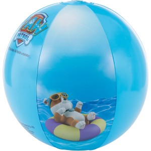 Happy People Paw Patrol vodná lopta (Ø 29 cm) s motívom Rubble na modrom pozadí.