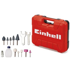 Einhell TC-PP 220 pneumatická stopková brúska sada s brúsnymi hrotmi a kufríkom.