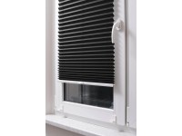 STUZA Plisé roleta EasyFix, čierna, 40 x 80 cm