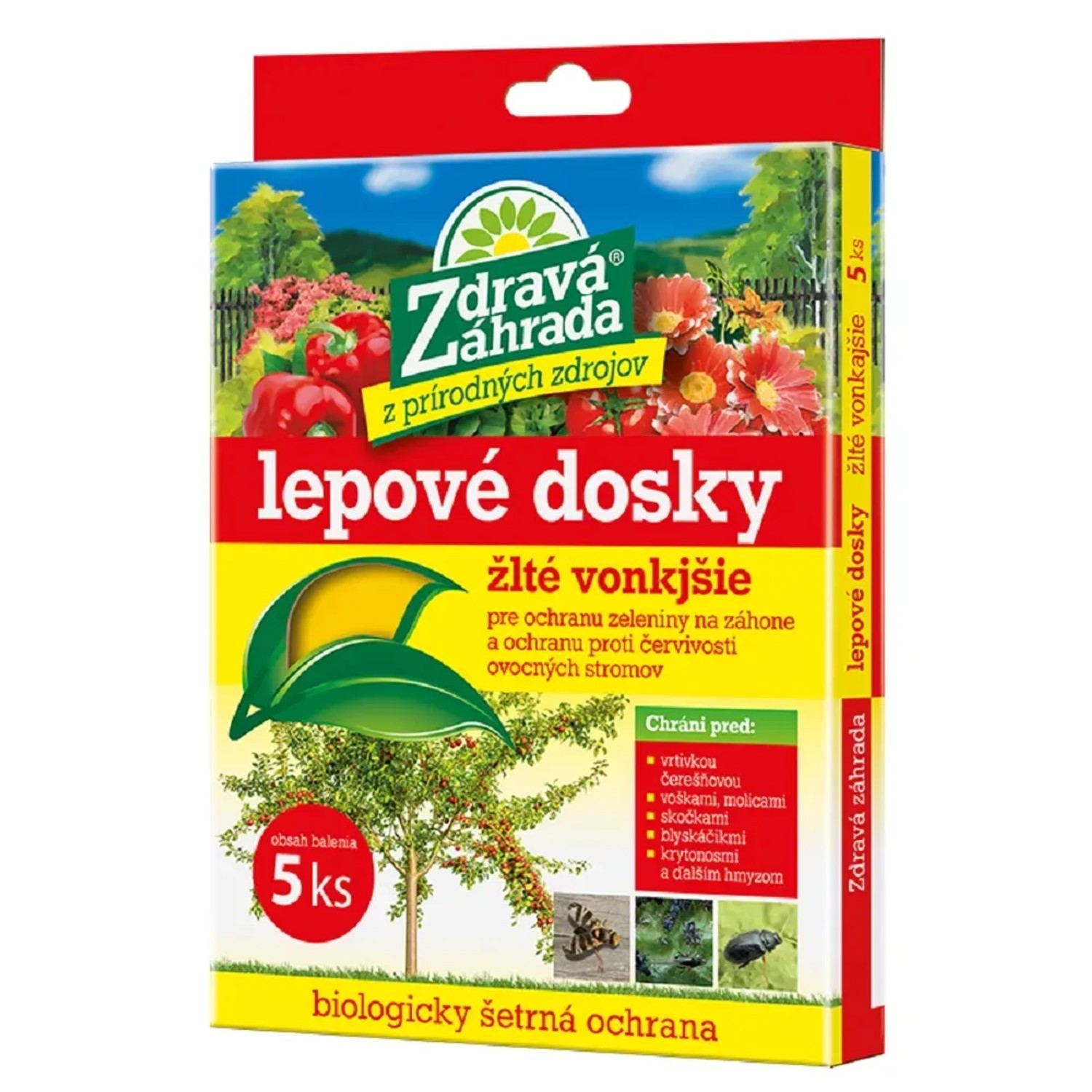 E-shop Zdravá záhrada Žlté lepové dosky exteriérové 5 ks