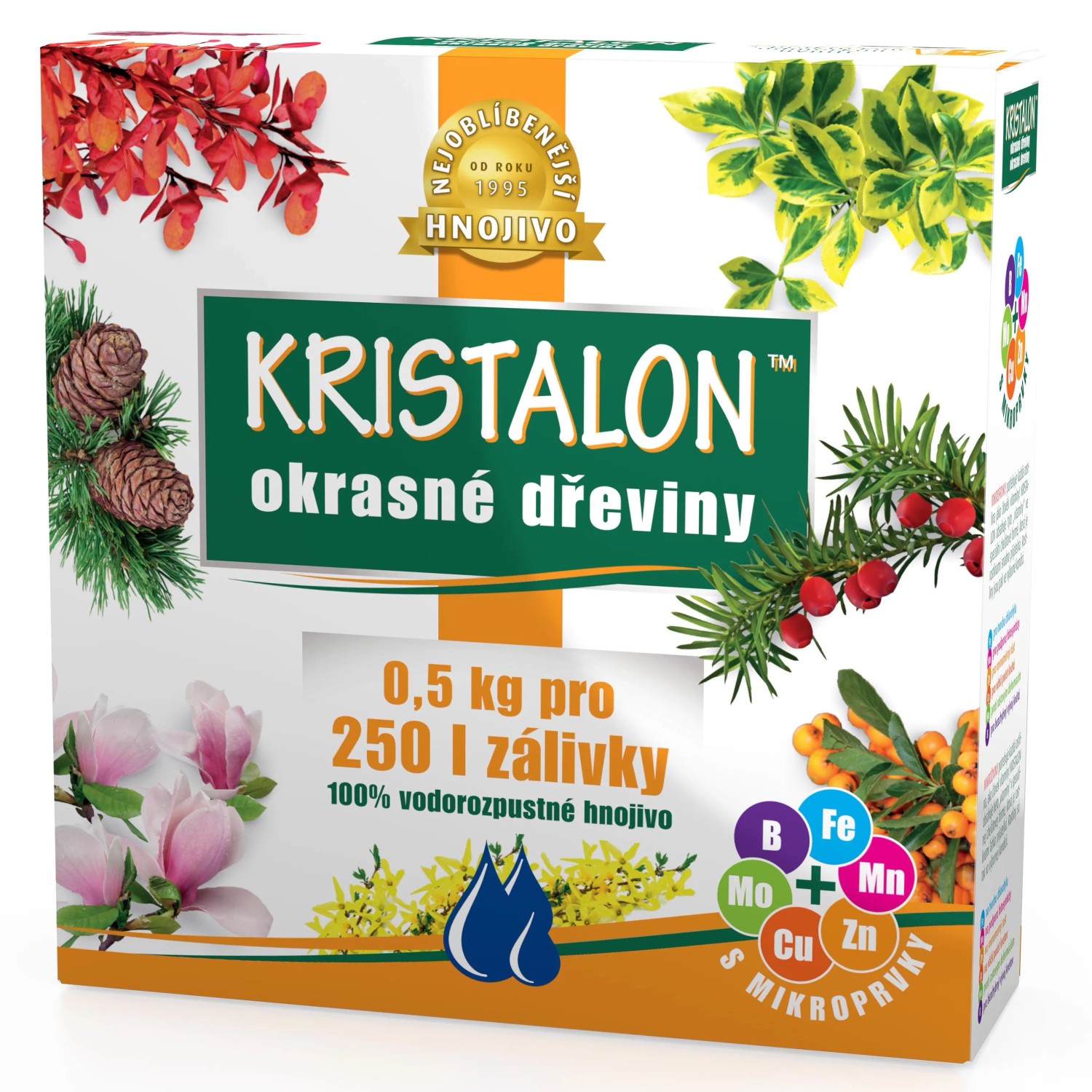 E-shop KRISTALON Kryštalické hnojivo Okrasné Dreviny 0,5 kg