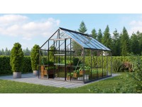 Vitavia Skleník Meridian 1 8300 ESG 3 mm čierny práškovo lakovaný 257 x 321 cm