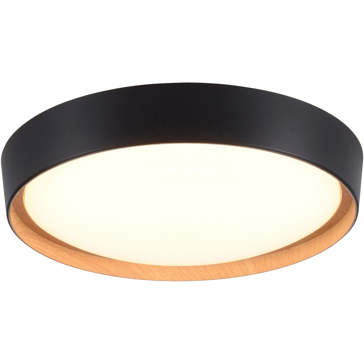 E-shop Leuchten Direkt LED stropné svietidlo EMILIA čierne pr. 40 cm