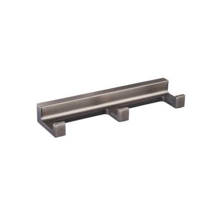 RAV Slezák Kúpeľňový háčik na uteráky trojitý Níl NLA0105MG, metal grey