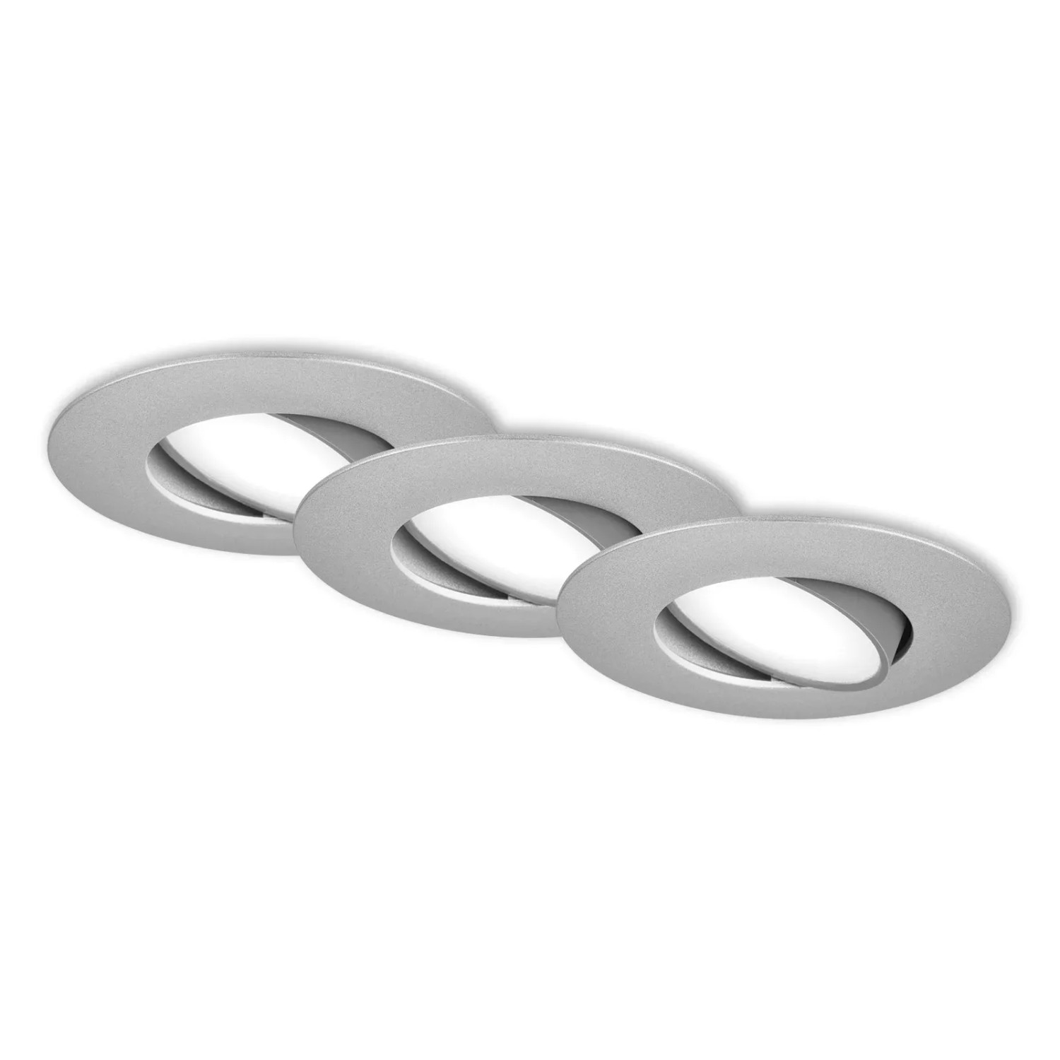 E-shop BRILONER Vstavané LED svietidlo chorm 4,9 W 480lm 4000K IP65 pr. 90x45 mm, 3 ks