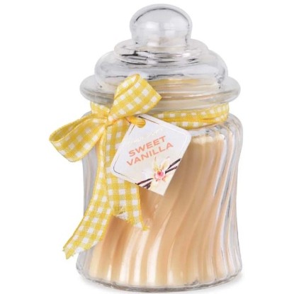 Emocio Vonná sviečka v skle s viečkom Sweet Vanilla 485 g