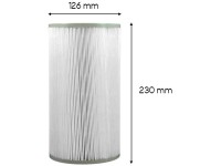 Nordlys Filtračná kartuša, bielo-modrá, pr. 12,6 x 23 cm