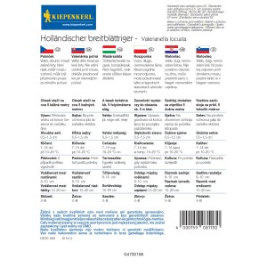 Informácie o pestovaní semien valeriány poľnej (Valerianella locusta), podrobnosti o siatí, zbere a starostlivosti.