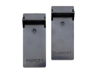 Plastia Adaptér k držiaku truhlíka Fixpot, hnedá, 2 ks