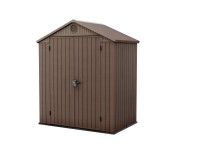 Keter Plastový záhradný domček Darwin 6x4, hnedá, 190 x 121 x 221 cm