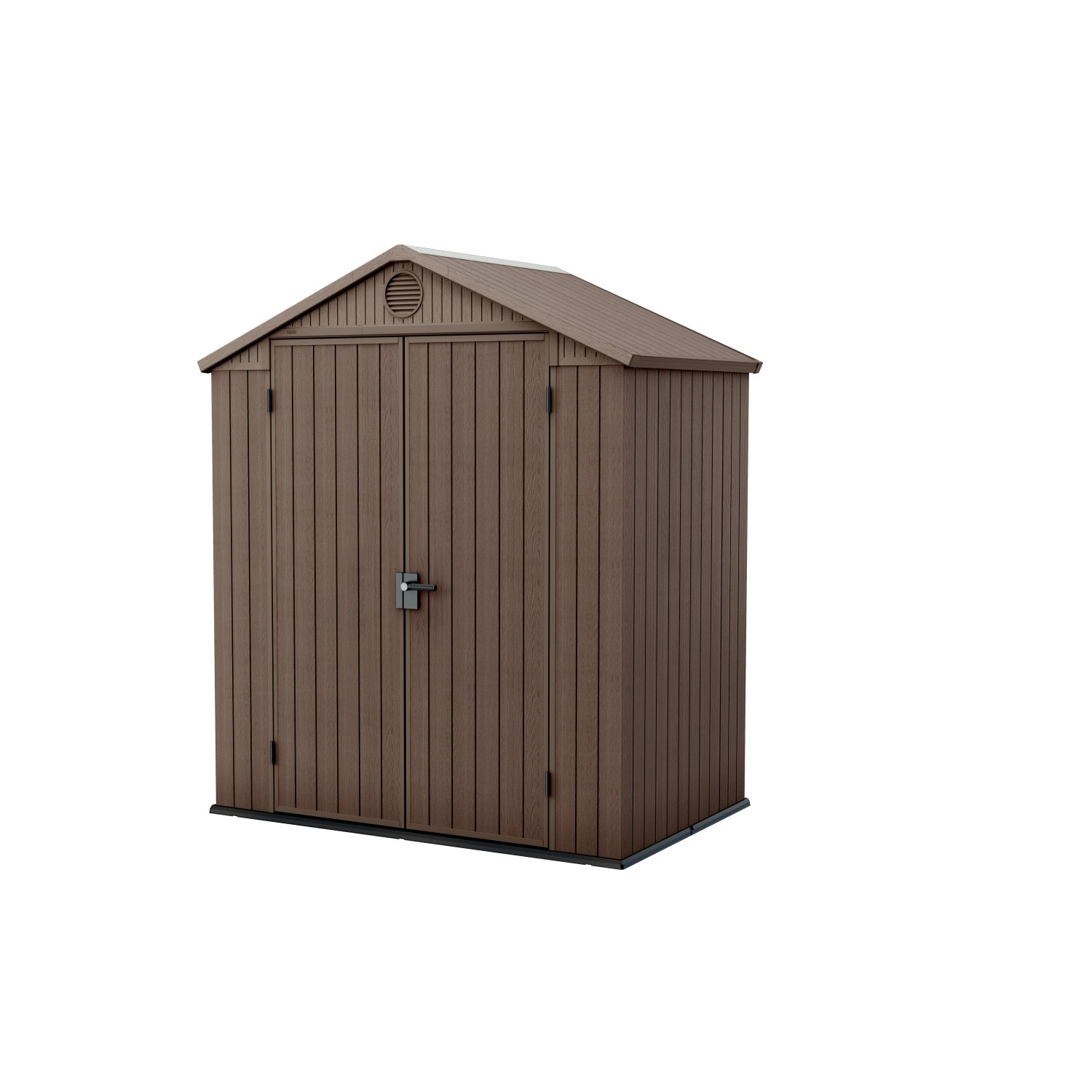 E-shop Keter Plastový záhradný domček Darwin 6x4, hnedá, 190 x 121 x 221 cm