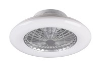 REALITY Svietidlo s ventilátorom STRALSUND titán 2700-6500K pr. 49 x 16,5 cm