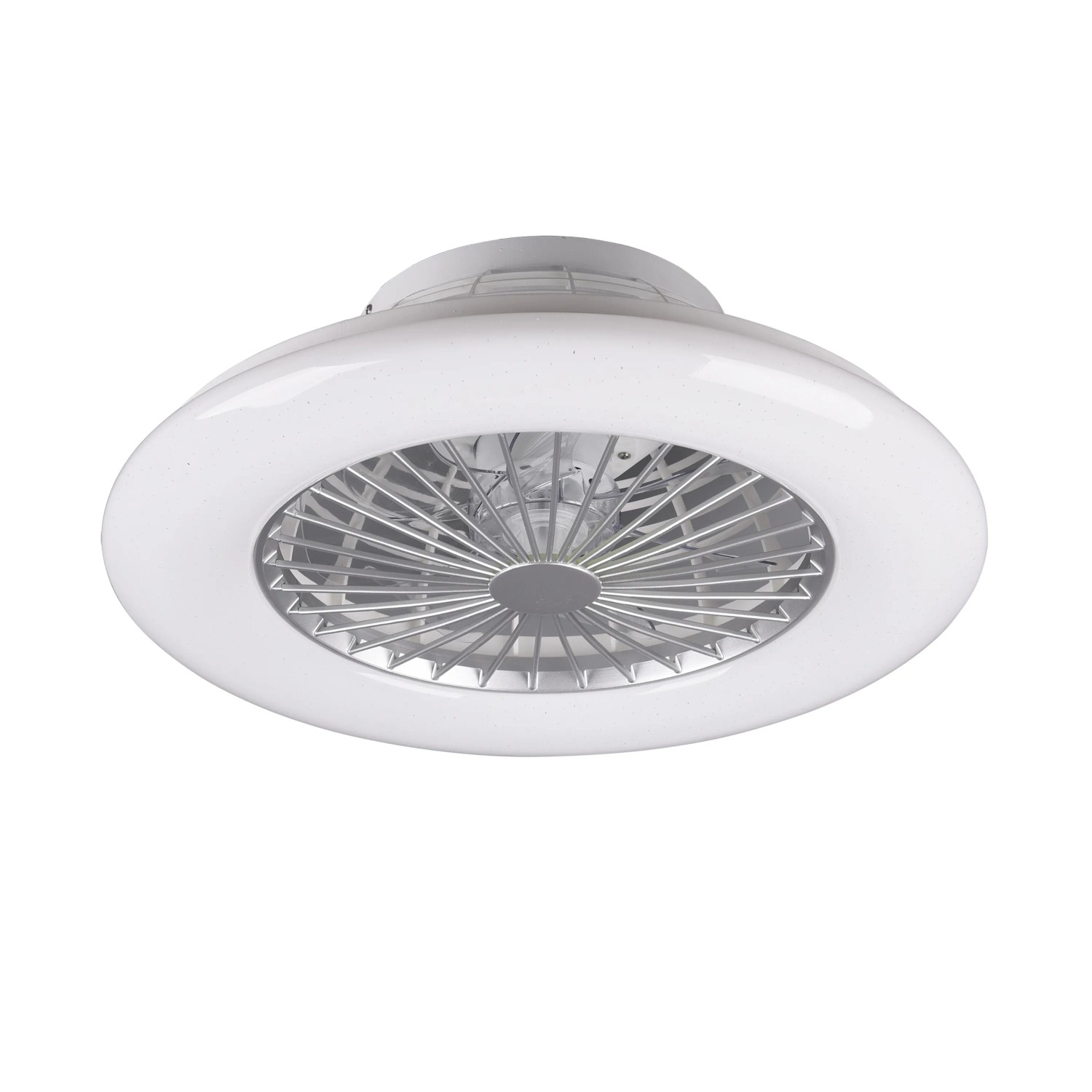 E-shop REALITY Svietidlo s ventilátorom STRALSUND titán 2700-6500K pr. 49 x 16,5 cm