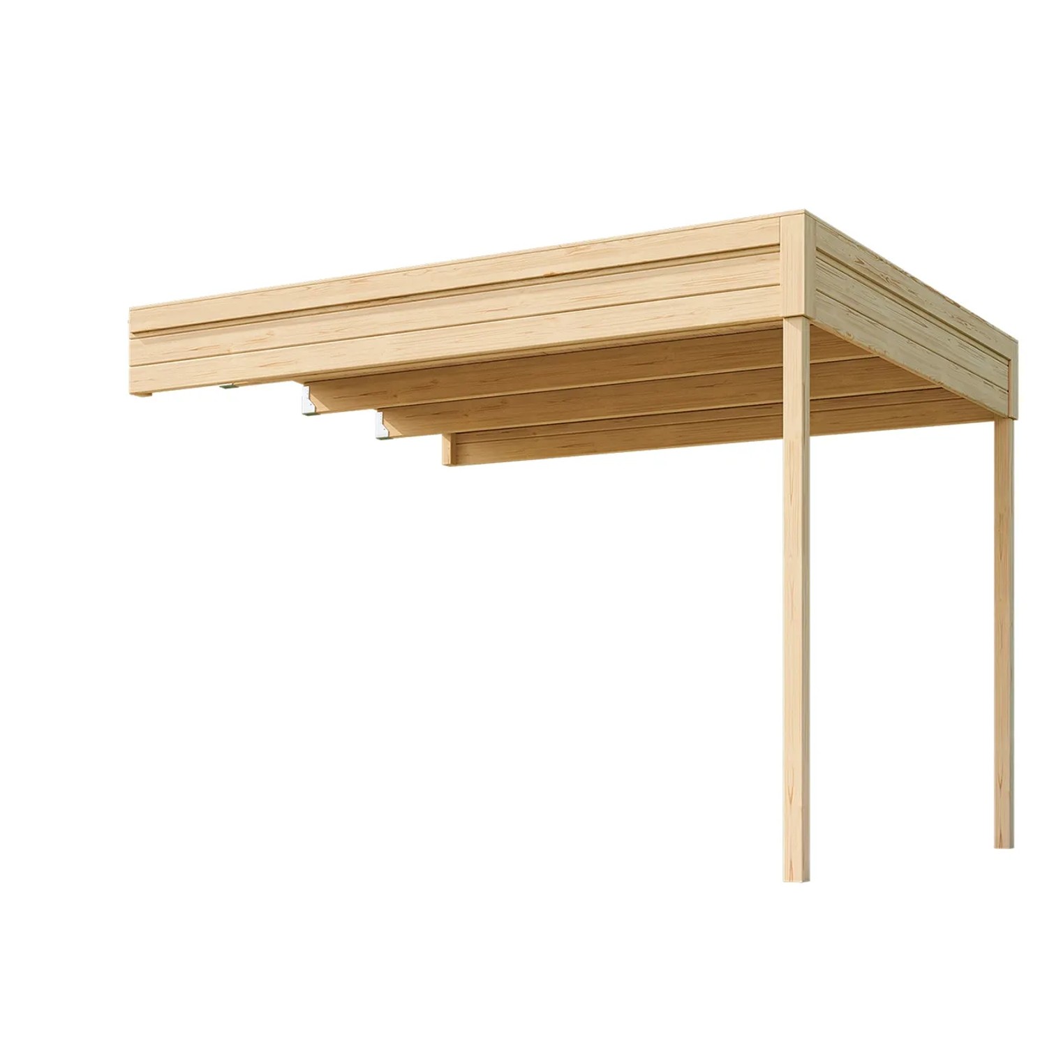 E-shop Weka Prístavba 2 pre drevený záhradný domček Batu 2, prírodná, 300 x 250 cm