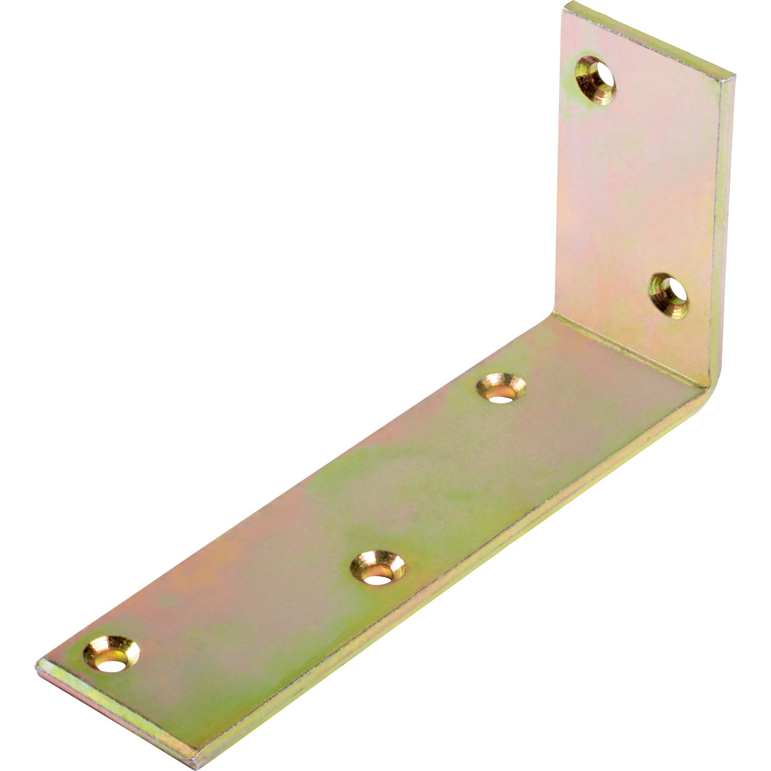 E-shop Trámový uholník nažlto pozinkovaný 200 mm x 100 mm x 40 mm