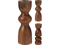 Koopman Svietnik z orechového dreva rôzne druhy 6 x 20,5 cm, 1 ks