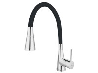 Novaservis Drezová stojanková batéria Ferro Flexi 70720 čierne rameno a spŕška