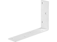 Konštrukčný uholník biely práškový nástrek 180 mm x 120 mm x 40 mm