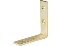 Konštrukčný uholník rovnoramenný žlto pozinkovaný 80 mm x 80 mm x 20 mm