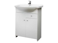 Kúpeľňová skrinka s umývadlom Jolana S55 biela