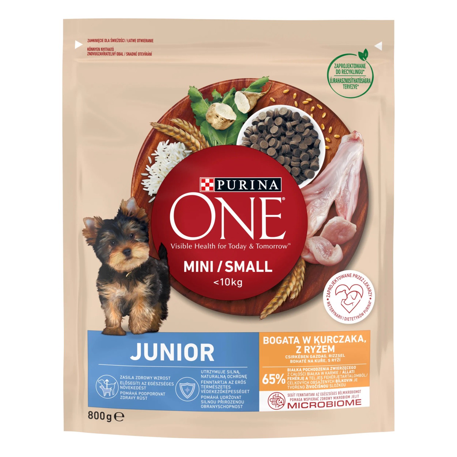 E-shop PURINA ONE Mini/Small Junior Granule pre šteňatá kura 800 g
