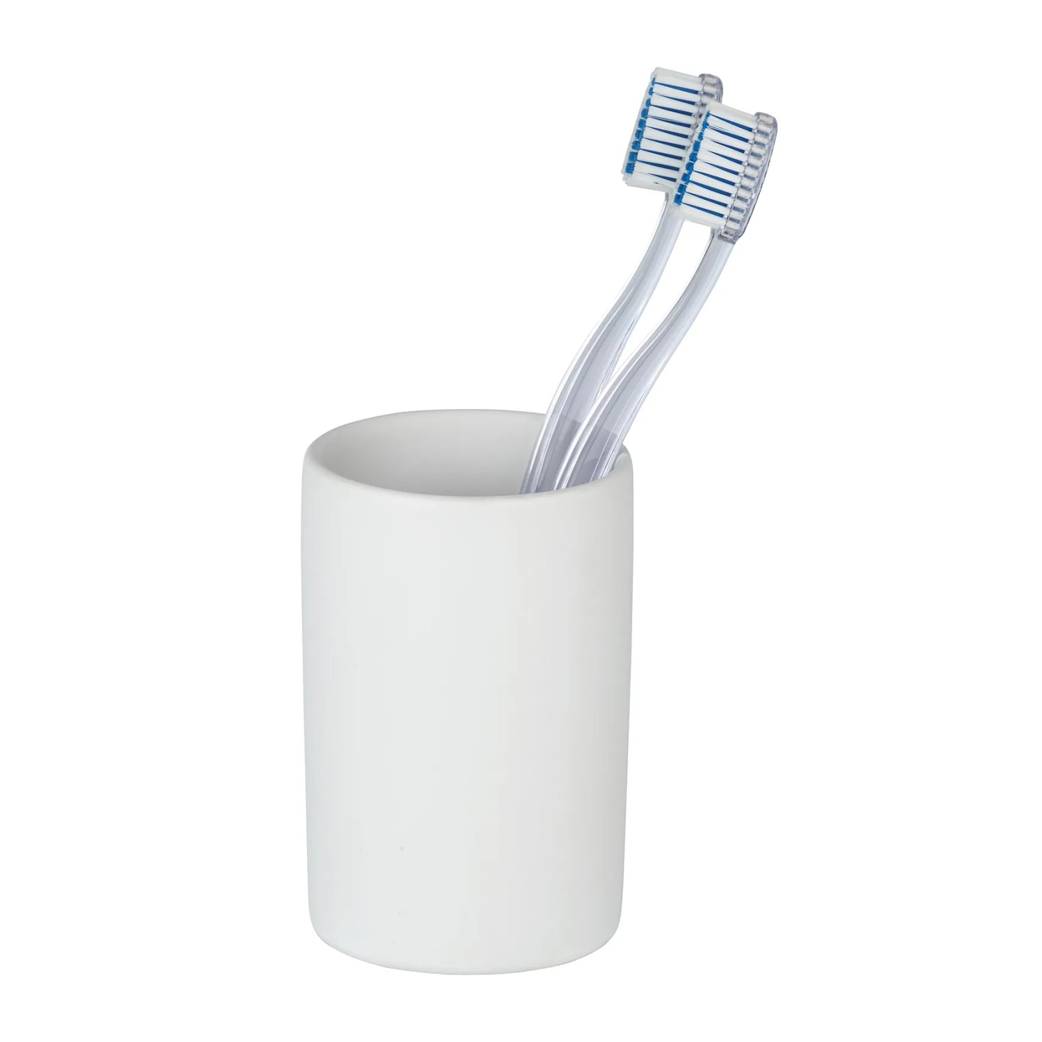 E-shop Wenko Pohár na zubné kefky Polaris biely matný keramický 7 x 11 x 7 cm biely