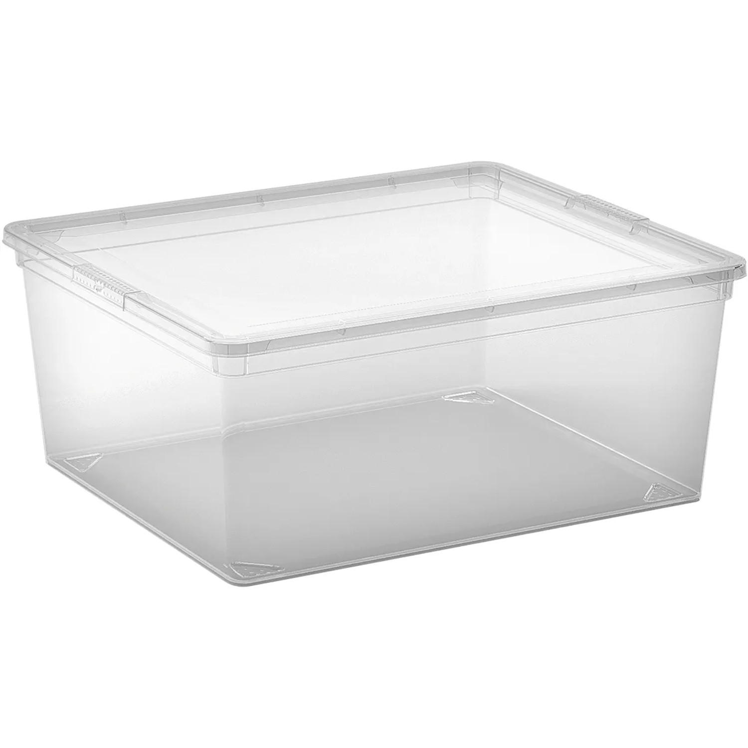 E-shop Kis Úložný box s vekom C Transparent M, 17 x 40 x 34 cm