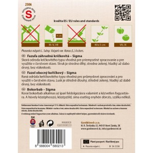GardenSeed Premium Semienka Fazuľa kríčková Sigma