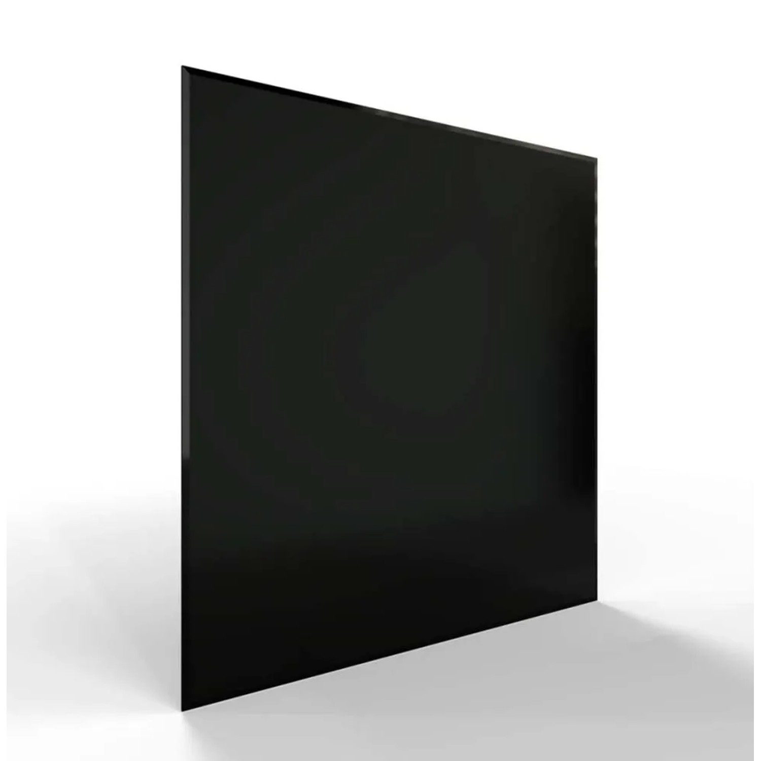 E-shop HS Flamingo Sklo pod kachle štvorec, čierne, 1200 x 1200 x 6 mm