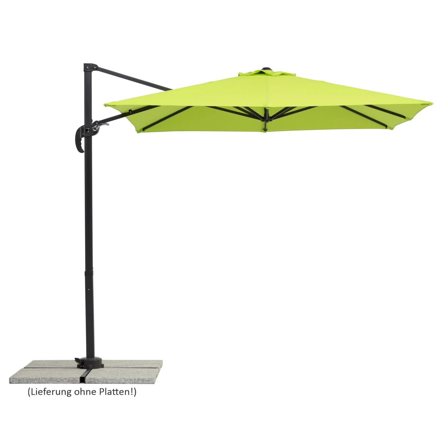 E-shop Schneider Slnečník Rhodos Junior jablkovo zelený 230 x 230 cm