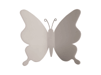 Crearreda 3D samolepiace dekorácia na stenu motýle, 12 ks, strieborná